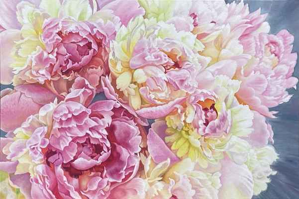 Pink Peonies, 2023, SOLD
